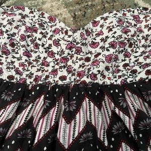 Billabong Tube Top Floral Size Medium Sweetheart Cut